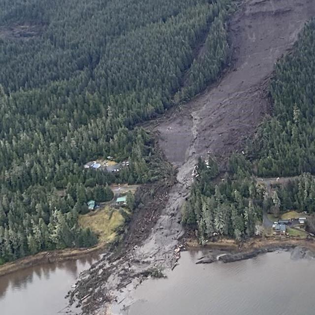 Search continues for the missing after landslide leaves 3 dead in Alaska fishing community